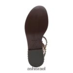 ⁦לשחק סנדל שטוח עם ניטים נשים 80RTXL54 ASH סנדלים tmoro⁩ – תמונה ⁦2⁩
