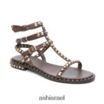 לשחק סנדל שטוח עם ניטים נשים 80RTXL54 ASH סנדלים tmoro