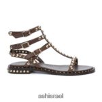 ⁦לשחק סנדל שטוח עם ניטים נשים 80RTXL54 ASH סנדלים tmoro⁩ – תמונה ⁦4⁩