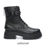 ⁦מגף קרב משובץ lucas studs נשים 80RTXL88 ASH מגפיים שָׁחוֹר⁩ – תמונה ⁦4⁩