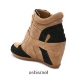⁦נעלי ספורט בואי טריז נשים 80RTXL15 ASH נעלי ספורט חום זהוב/שחור⁩ – תמונה ⁦5⁩