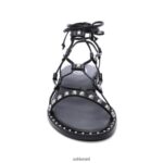 ⁦סנדל גלדיאטור פלומה נשים 80RTXL82 ASH סנדלים שָׁחוֹר⁩ – תמונה ⁦3⁩