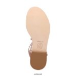 ⁦סנדל משובץ מסיבה נשים 80RTXL51 ASH סנדלים עור⁩ – תמונה ⁦2⁩