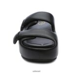 ⁦סנדל שטוח מסוג zeta נשים 80RTXL39 ASH סנדלים שָׁחוֹר⁩ – תמונה ⁦2⁩
